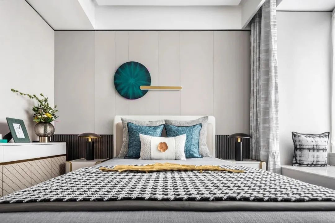 现代轻奢风格室内设计家装案例-卧室 现代轻奢风格室内设计家装案例-卧室