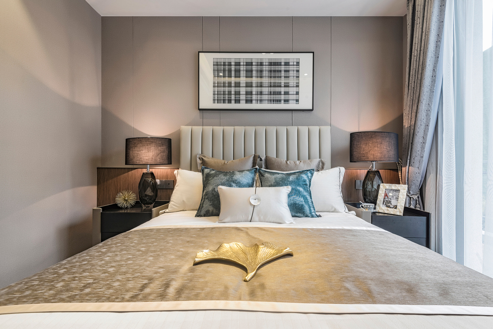 轻奢风格别墅设计家装案例-次卧 轻奢风格别墅设计家装案例-次卧