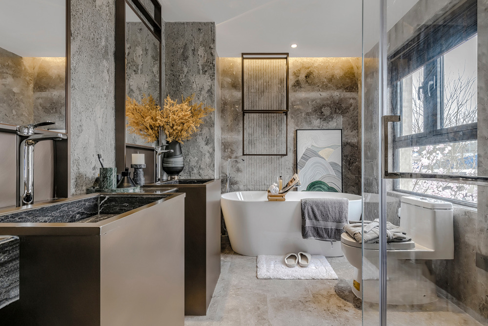 轻奢风格别墅设计家装案例-卫生间 轻奢风格别墅设计家装案例-卫生间