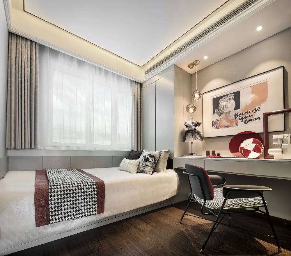 现代欧式风格室内设计家装案例-客卧 现代欧式风格室内设计家装案例-客卧