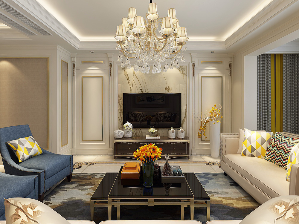 装修公司欧式风格室内装修效果图-客厅 装修公司欧式风格室内装修效果图-客厅