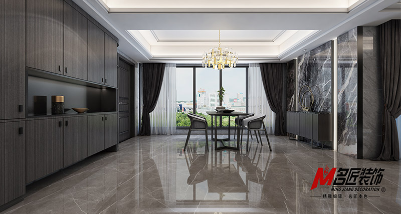 金城君悦四居236平米北欧风格装修案例-餐厅 金城君悦四居236平米北欧风格装修案例-餐厅