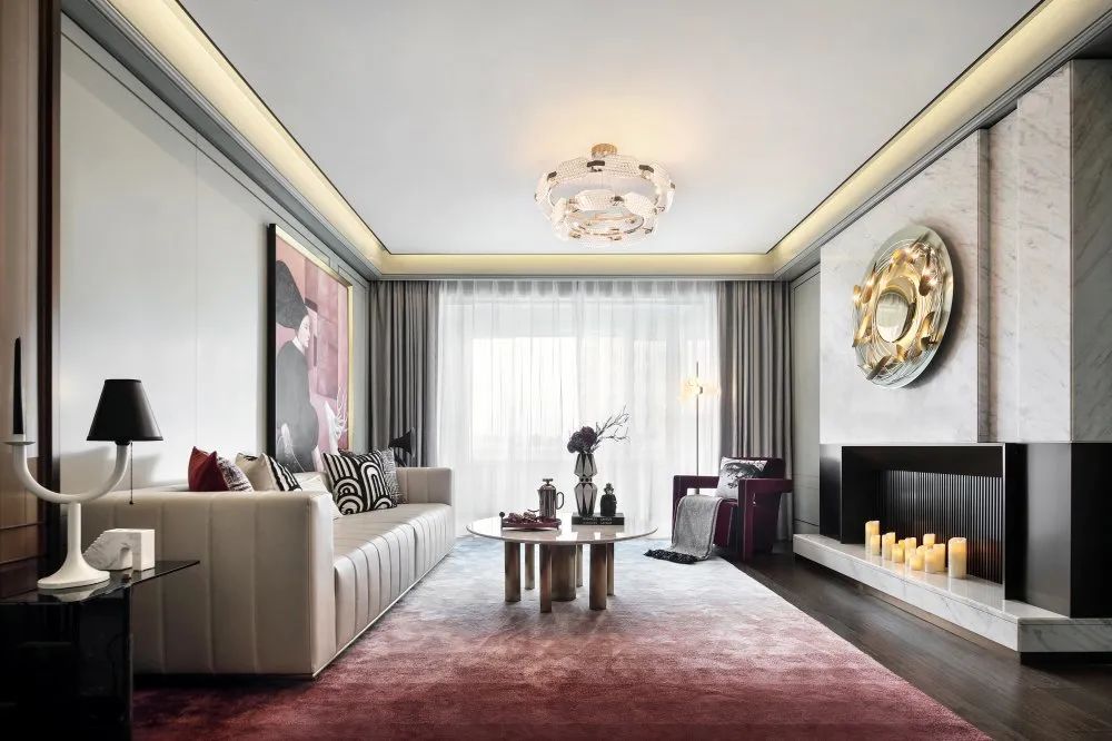 现代欧式风格室内设计家装案例-客厅 现代欧式风格室内设计家装案例-客厅