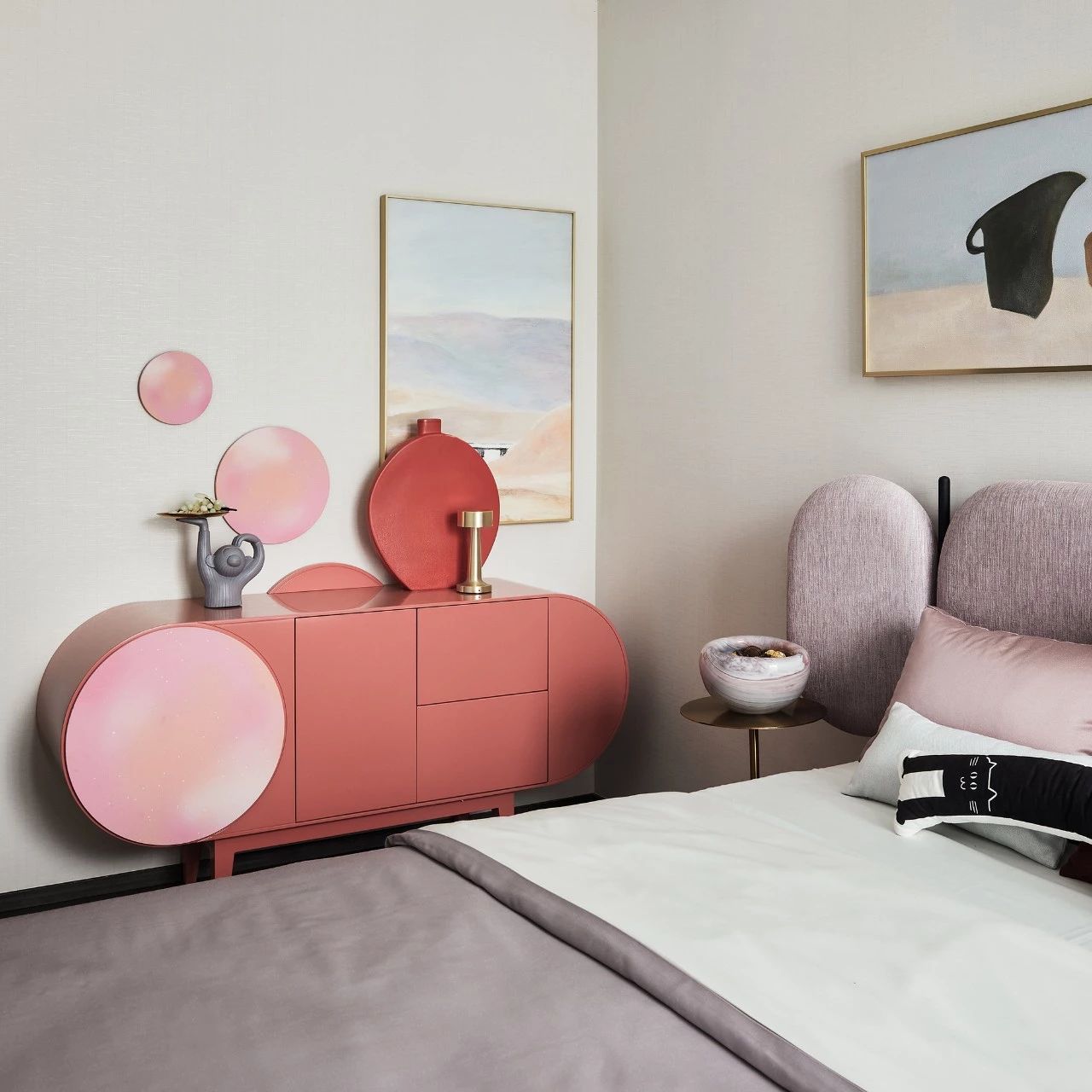 现代轻奢风格室内设计家装案例-女孩房 现代轻奢风格室内设计家装案例-女孩房